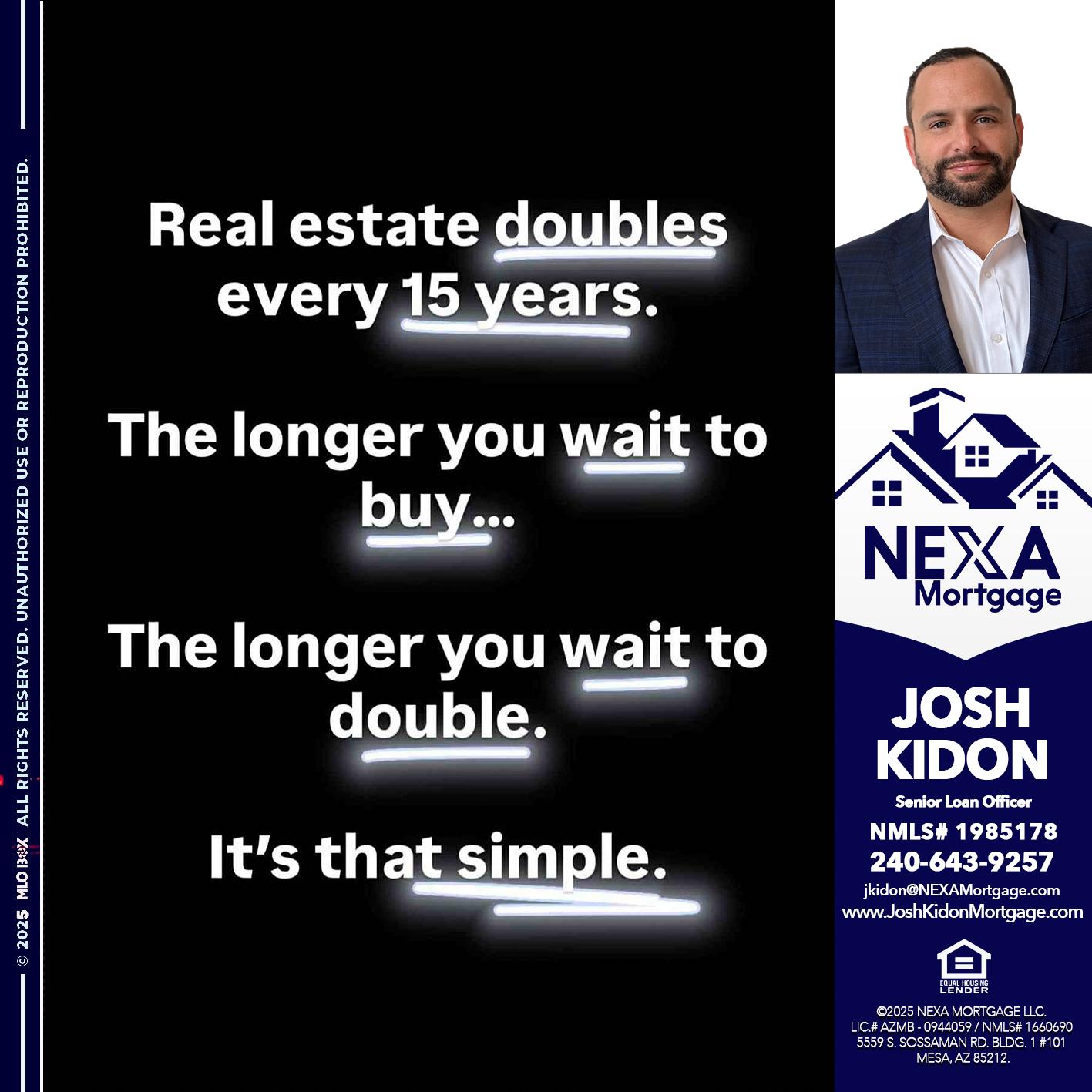REAL ESTATE - Joshua Kidon -Senior Loan Officer