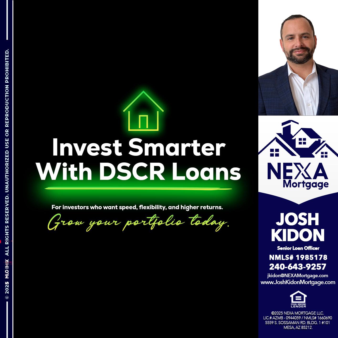 invest smarter - Joshua Kidon -Senior Loan Officer